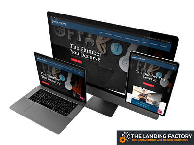 Homepage template design for plumbers / plumbing blue company elementor home service homepage homepage design homepagedesign landing page landing page concept landing page design landing page template page builder page layout plumber plumbing responsive responsive design template web design website