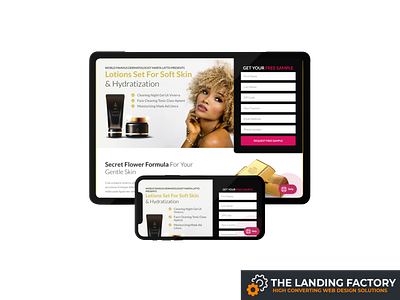 Opt-in template design for free trial (beauty) product