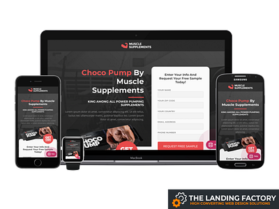Opt-in template design for a free product sample (fitness niche) elementor fitness free product free sample gray landing page landing page concept landing page template muscle supplements opt in opt in opt in template optin page builder page layout responsive responsive design template web design website