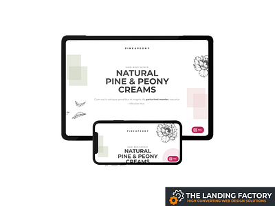 Sales template design for natural cosmetics manufacturers