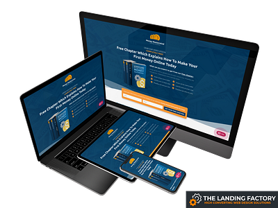 Opt-in template design for online money-making courses blue course elementor landing page landing page concept landing page template masterclass money money making money mastermind online money making opt in opt in page builder page layout responsive responsive design template web design website