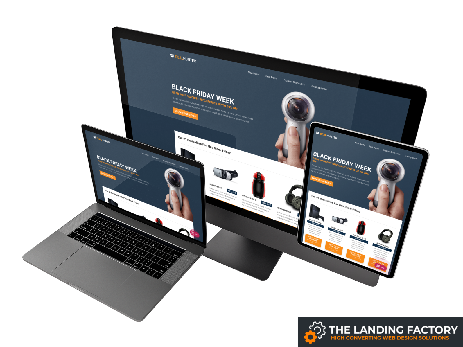 Black Friday template design for electronics sale by Drazen Prastalo on