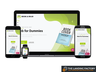 Sales template design for eBooks e book e book author e books ebook elementor green landing page landing page concept landing page template page builder page layout responsive responsive design sales sales page sales template template web web design website