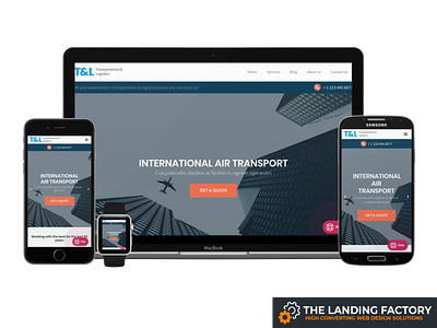 Homepage template design for transport and logistics companies elementor grey homepage homepage design landing page landing page concept landing page template logistics logistics companies page builder page layout responsive responsive design template transport transport companies transport service transportation web design website