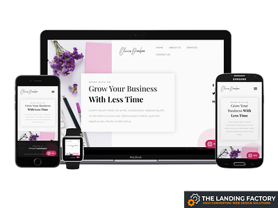 Services page template for female entrepreneurs