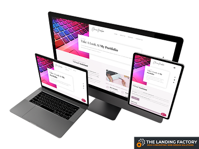 Portfolio page template for female entrepreneurs businesswoman elementor entrepreneur female lady boss landing page landing page concept landing page template page builder page layout pink portfolio portfolio page responsive responsive design template web design website white women empowerment