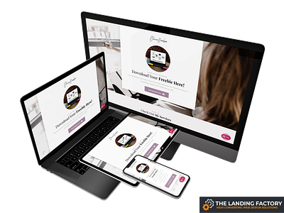 Download page template design for female entrepreneurs