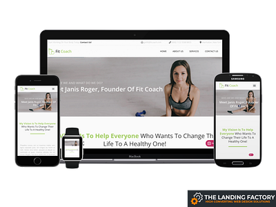 About us page template for personal fitness coaches