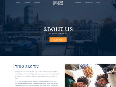 About us page template for interior designers by Drazen Prastalo on ...