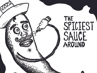 Hot Sauce hot illustration sauce taco zine