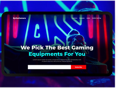 Gaming Equipments Guide art best buy branding business creative design gaming gaming website guideline minimal newsletter typography ui uidaily uidesign vibrant vibrant color vibrant colors visual design web