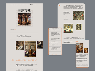 Notre-Dame De Paris — redesign website design figma minimal typography ui ux web webdesign website website design