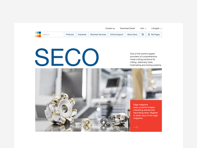 SECO – corporate website redesign design figma minimal typography ui ux web webdesign website website design