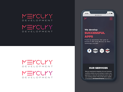 Mercury branding design figma logo vector