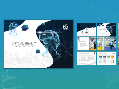 Virtual Reality - Brochure Spreads a5 brochure branding brochure design corporate brochure corporate design design illustrative design modern design