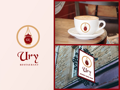 Logo - Ury Restaurant authentic brand identity branding indian logodesign london restaurant branding restaurant logo traditional
