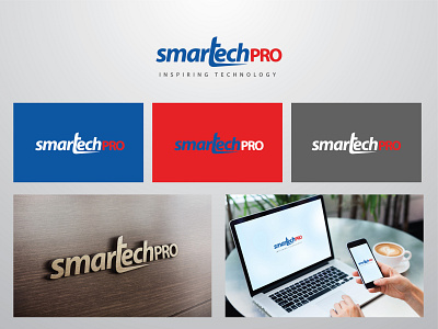 Logo - Smartechpro art direction brand identity branding custom type graphic design logodesign software company tech technology