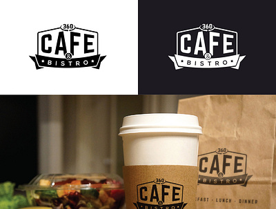 Logo - 360 Cafe & Bistro art direction bistro brand identity branding cafe logo design logo logodesign restaurant restaurant branding typography
