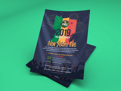 Flyer Design art direction bar branding flyer flyer design new years eve poster promotions restaurant restaurant branding