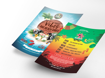 Summer Beach Vibes poster poster design restaurant restaurant branding