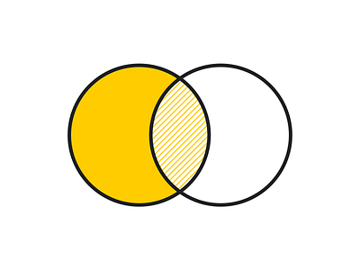 Venn black diagram ven yellow