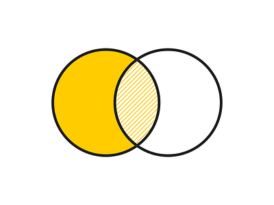 Venn black diagram ven yellow