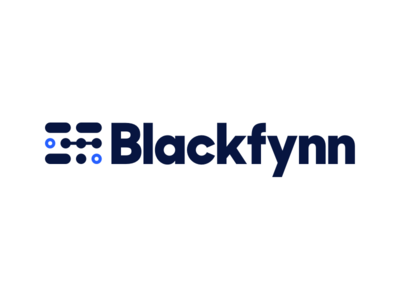 Blackfynn Logo branding connecting dots identity logo sharp sans display