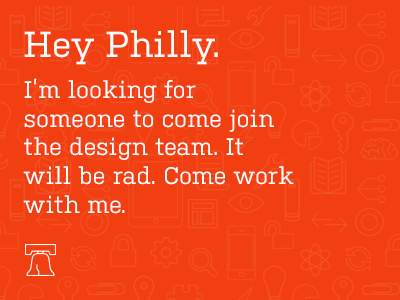 Come work with me. css design html interactive philadelphia philly startup