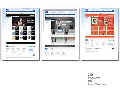 Boots.com website pages