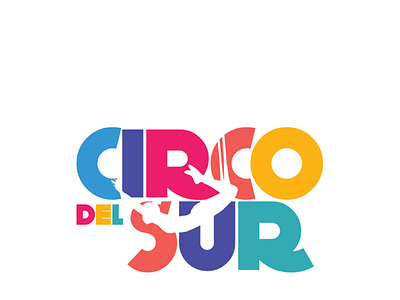 Circo del Sur Logo brand circus colors logo