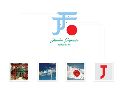 50 years celebration logo blue celebration clean fifty garden japan logo red sun