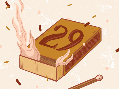29th Birthday Illustration