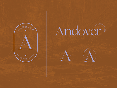 Andover at Johns Creek branding logo typography