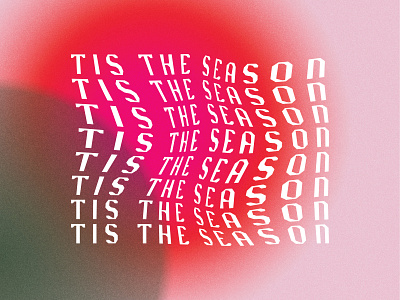 Tis The Season christmas holiday typography