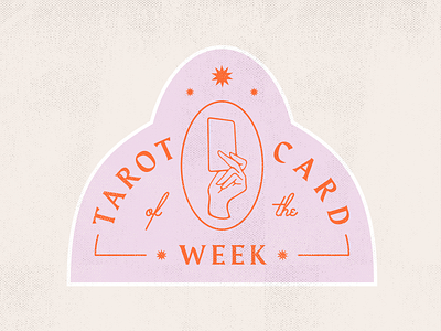 Tarot Card of the Week badge badge design badges branding design logo typography