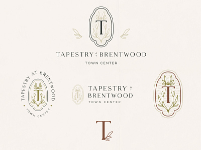 Tapestry at Brentwood badge badge design badges brand identity branding charming design eclectic logo rustic southern typography