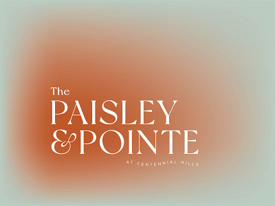 The Paisley & Pointe ampersand brand identity branding design gradient las vegas logo paisley typography