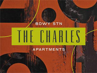 The Charles badge brand identity branding city design eclectic edgy industrial logo neon typography urban