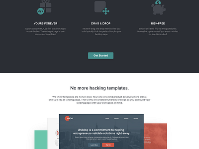 Unibloq Landing Page by Beatrice Law on Dribbble