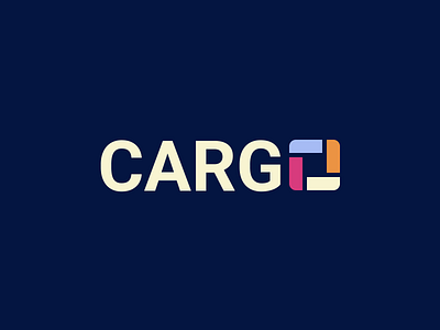 CARGO logo branding branding concept clean cloud concept logo travel