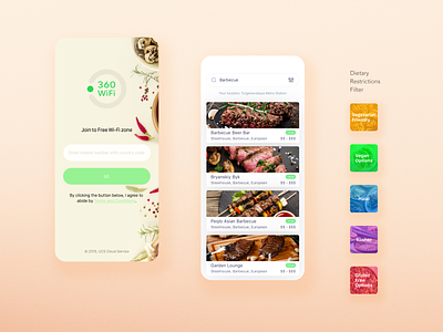Join to Free Wi-Fi zone app app design application cloud dietary ios app logo minimal mobile mobile ui mvp restourant service ui uidesign uiux ux wifi