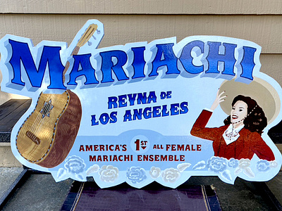 Contour Cut Sign - Mariachi Reyna de Los Angeles