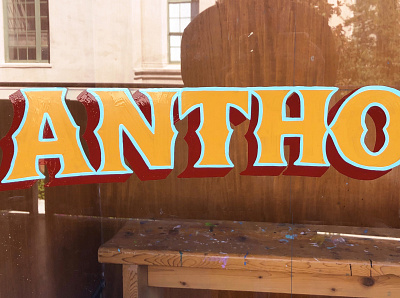 Anthony Hernandez hand painted sign painting signage