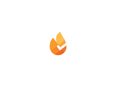 Checkmark + Flame checkmark design fire flame logo