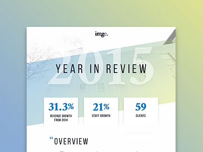 Year In Review design gradient graphic design infographic layout stats typography web design website website design year in review