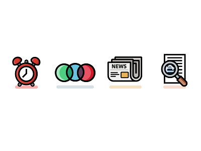 Some icons design fun graphic design icons illustration thick lines