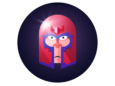 MAGNET(o)!! character design face graphic design illustration magneto person shine super hero vector