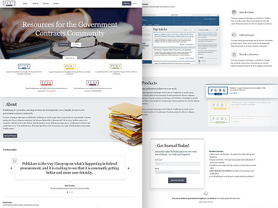 PubK - Landing Page clean design etc landing page law firm lawyer legal web design website