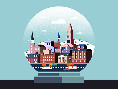 Oldtown Snowglobe