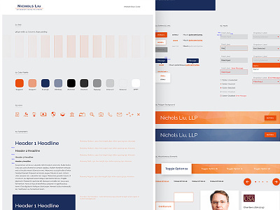 Law Firm Website Style Guide colors design fonts grids style guide ui ui guide web design website